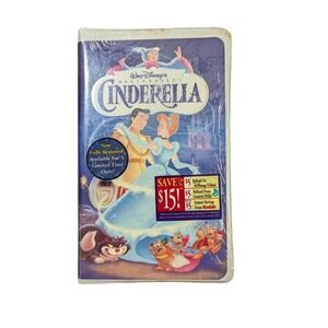 Walt Disney's Cinderella VHS  Sealed 1995 Clamshell Case
